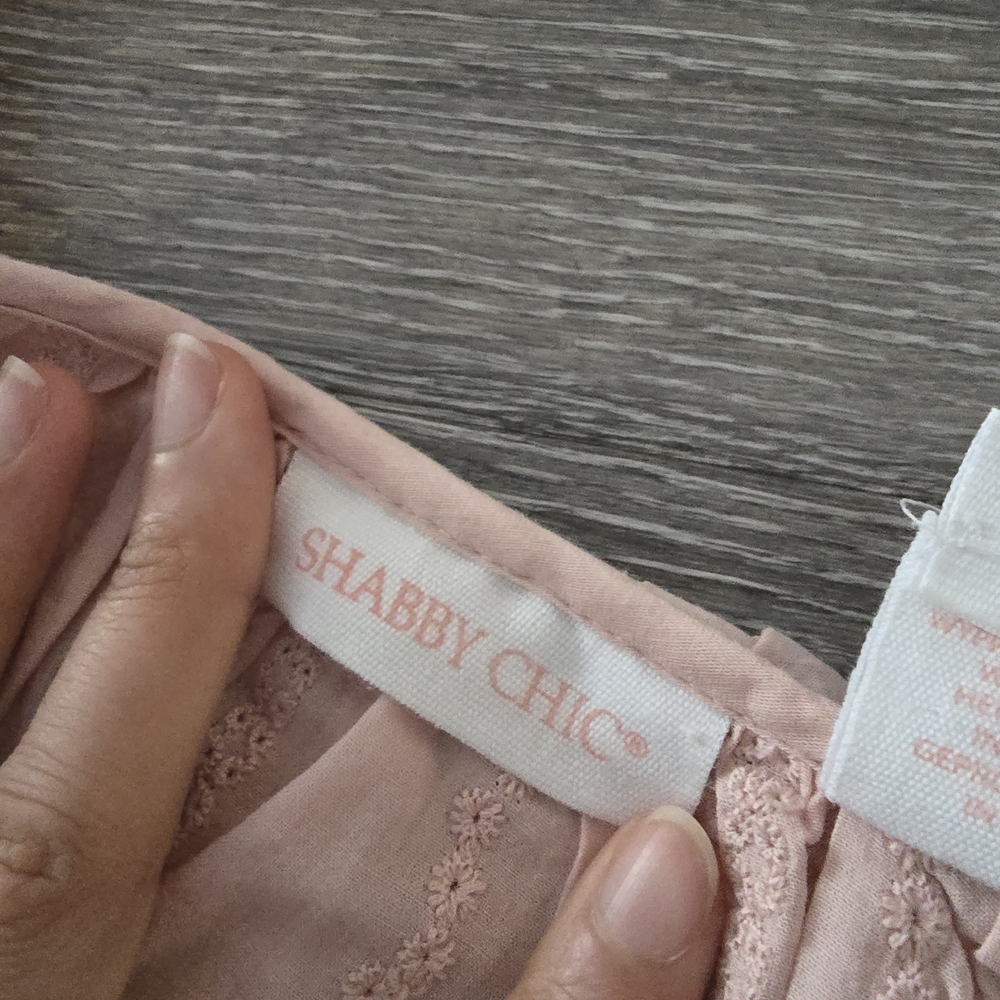 Shabby Chic Blush Lace Detail Top